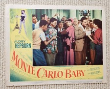 Monte Carlo Baby 1953 original 11x14  lobby card Audrey Hepburn