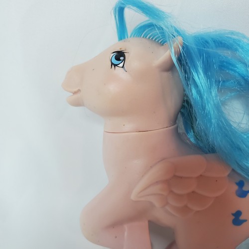 Vintage 1983 G1 MY LITTLE PONY PEGASUS SPRINKLES Blue Ducks Hasbro W/ Comb - Bild 3 von 6