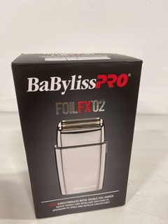 BaBylissPRO FOILFX02 rasoio uomo lamina argento 2 testine ricaricabile senza fili