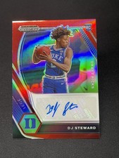 2021 Panini Prizm Draft Picks DJ Steward Red Prizm Auto /199 #DP-DJS