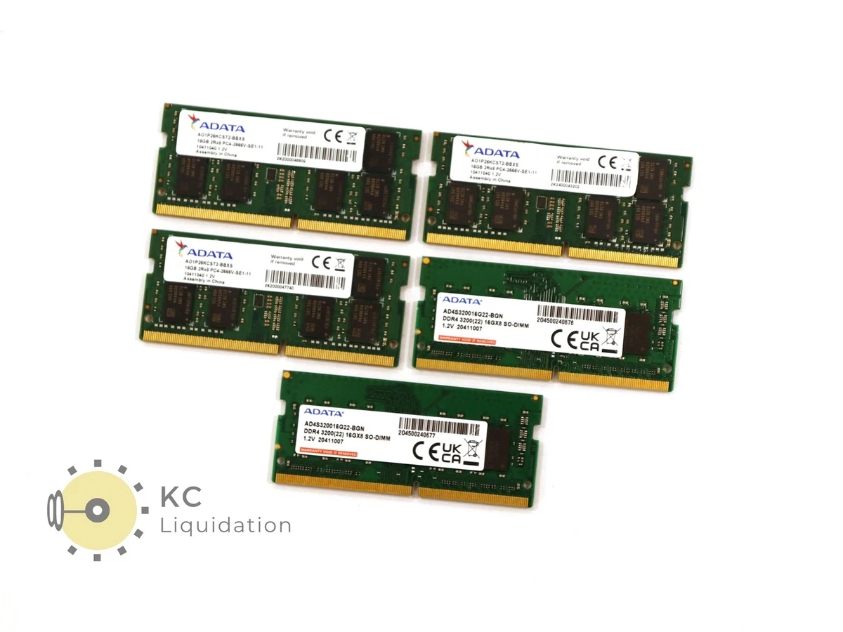 25+ ADATA DDR4 SDRAM 16 GB Capacity per Module Memory (RAM) for