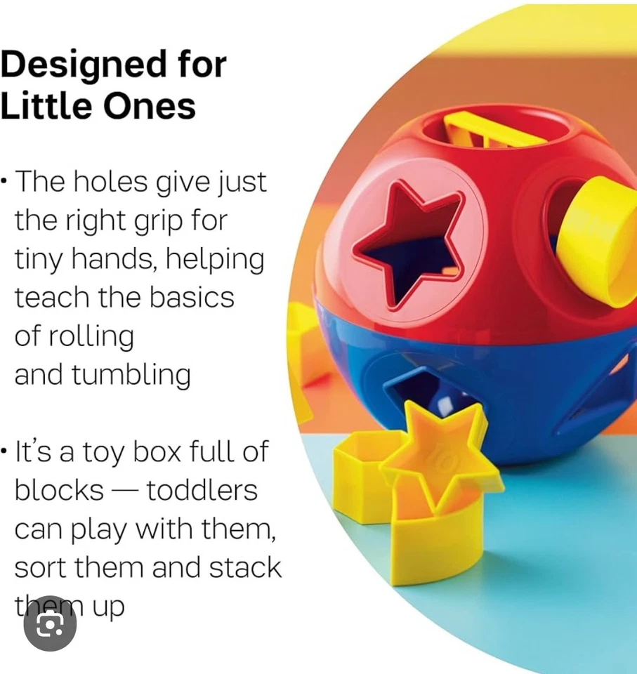 TUPPERWARE Forma O Ball Niños Mano Ojo Coordinación Aprendizaje LLAVERO GRATIS JUGUETE Foto 2 de 4