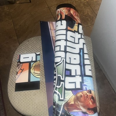 Grand Theft Auto V And San Andreas Poster Used