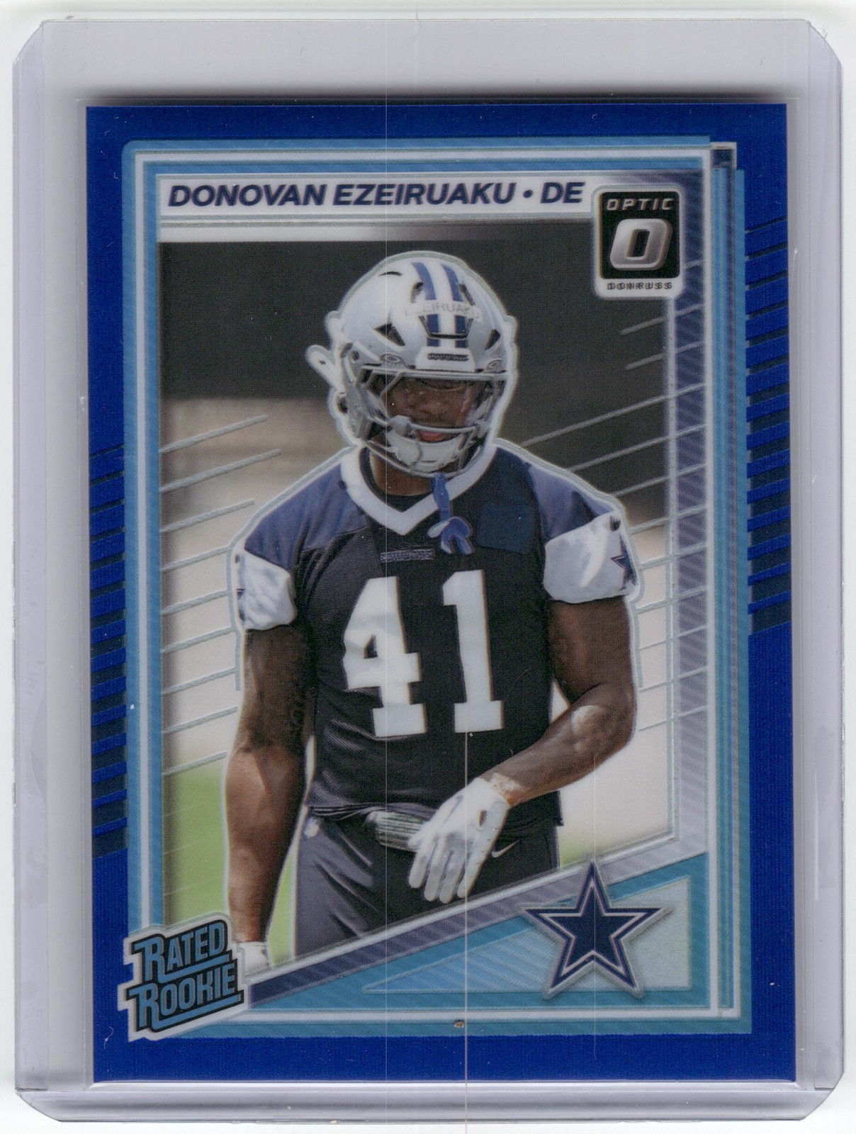 2025 Donruss Optic #230 Donovan Ezeiruaku Blue #158/249