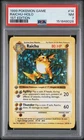 1999 POKEMON BASE SET 1ST EDITION #14 RAICHU-HOLO PSA 7
