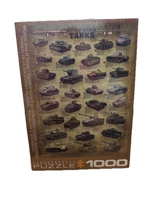 World War 2 Tanks 1000 Piece Jigsaw Puzzle Eurographics New