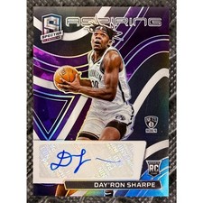 2021 Panini Spectra Day'ron Sharpe Aspiring Autograph RC Nebula 1 of 1 #AA-DRS 