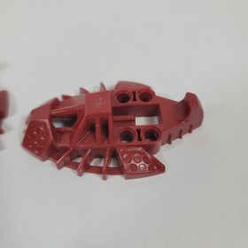 LEGO Bionicle Toa Inika DARK RED Elliptical Foot Set Pair Part 53549 Tahu 8689