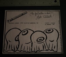 The Residents 5x7 13Th Anniversary, Original Private Celebration Invite