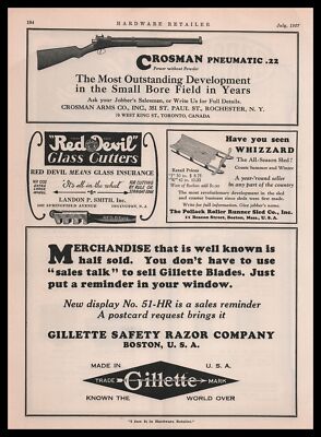 1927 Crosman Arms Rochester New York Pneumatic .22 Small Bore Rifles  Print Ad