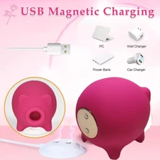 Rose-Sucking-Vibrator-Clitoral-Suction-Thrusting-Dildo-Toy-10 Speed-USELubricant