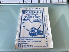 Horario Guia Spanish Railway Timetable Book 1972
