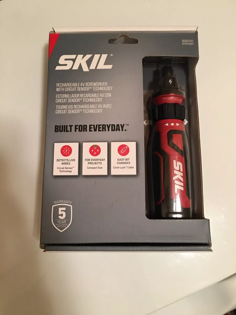 NEW SKIL Rechargeable 4V Cordless Screwdriver Circuit Sensor