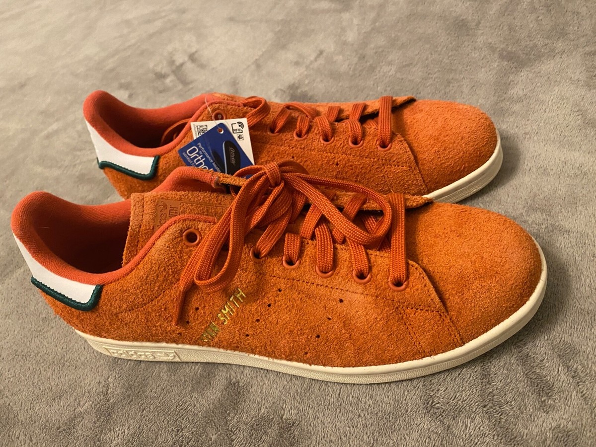 ADIDAS - Stan Smith Trace Orange Suede Sneakers Shoes CQ3091 