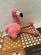 11" Aurora Fuzzy Flopsie Pink Flamingo Long Leg Bird Plush Stuffed Toy