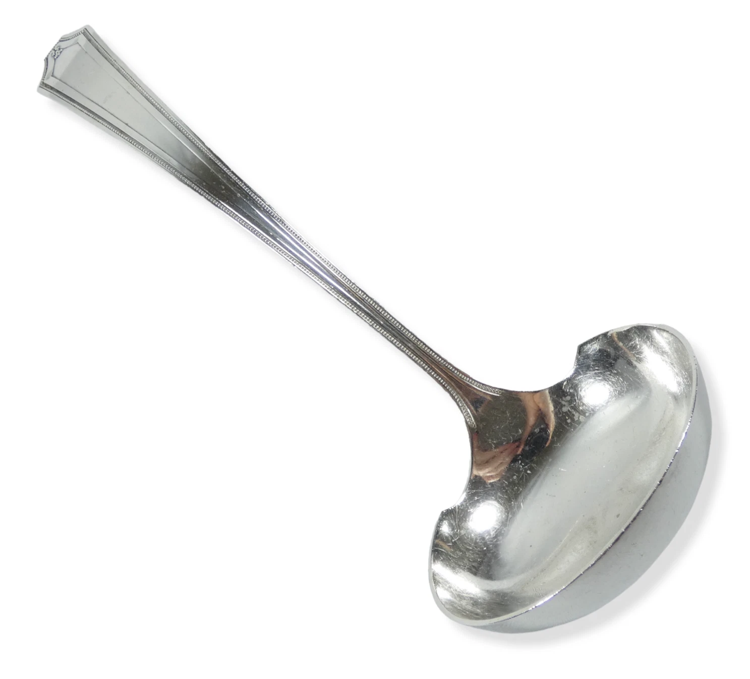Antique Vintage American Whiting Sterling Silver Sauce Ladle Spoon King Albert