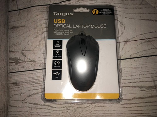 Targus 3-Button USB Optical Laptop Mouse Scroll Wheel 800 DPI PC Mac Netbook - Picture 4 of 5