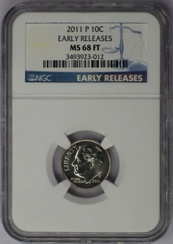 2011-P 10c Roosevelt Dime - NGC MS 68 FT Early Releases