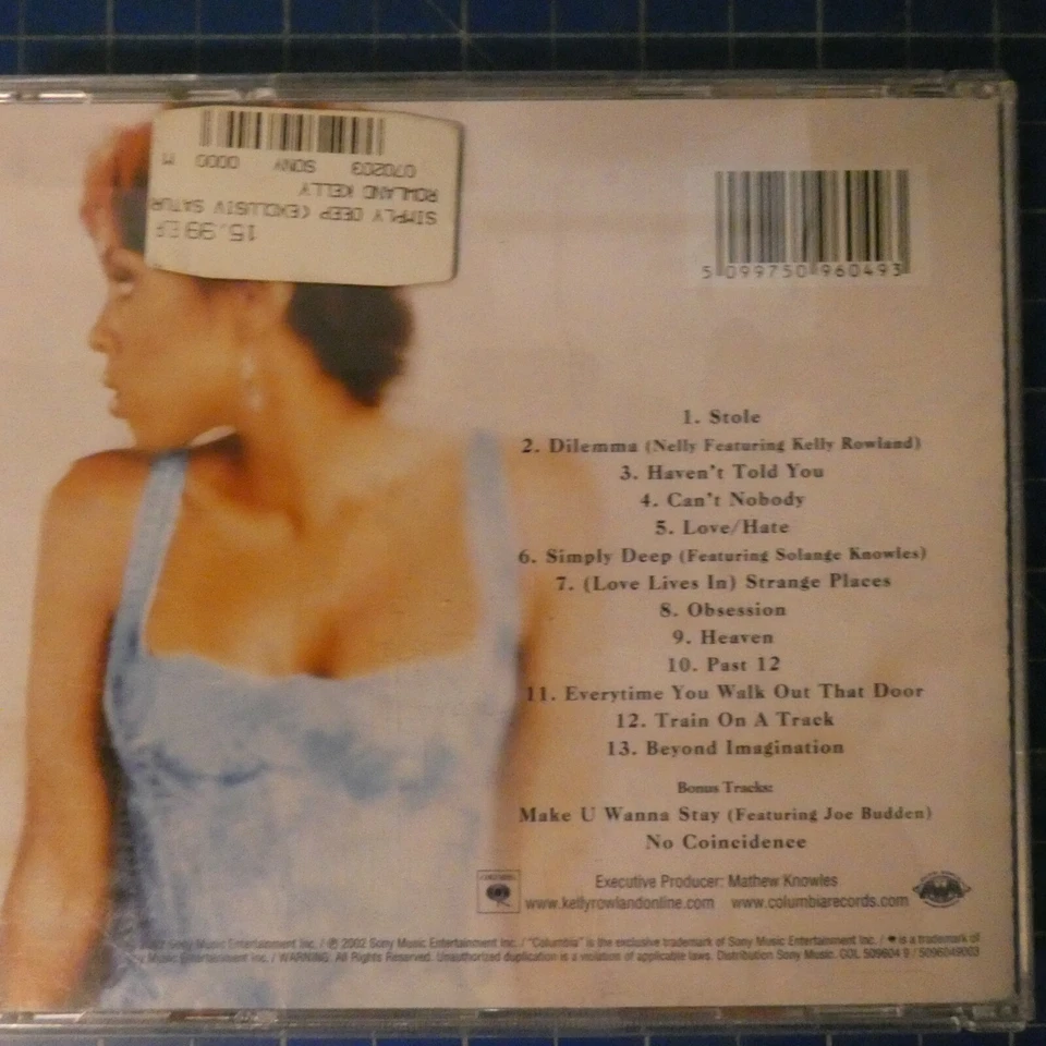 Kelly Rowland Simply Deep 2002 Sony Music CD T337 - Bild 2 von 3