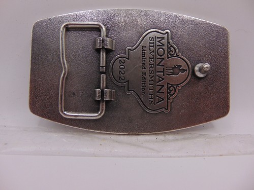 Montana Silversmiths Pendleton Whisky Let'er Buck 2022 Belt Buckle Cowboy Rodeo - Picture 4 of 5