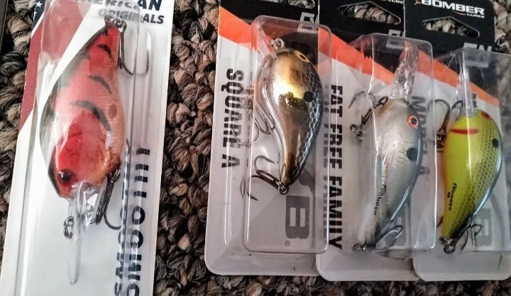 Lote señuelos de pesca Bomber Square A modelo A sin grasa Crankbaits lucio lucio lucio lucio lucio lucio lucio Foto 2 de 2