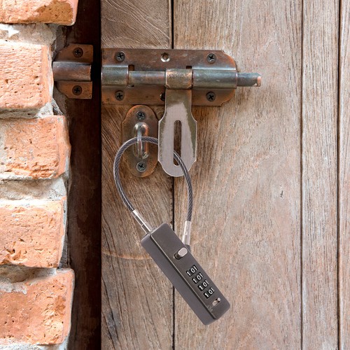 Bike Lock Small Cable Lock Cabinet Locks & Combination 4-Digit Password 3 Cables