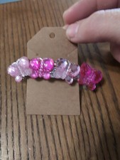 10Br Lt.Pink And Pink Butterflies 1 Barrette