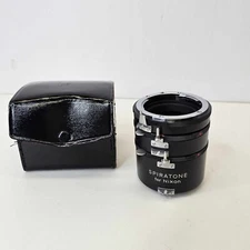 Nikon F Mount Spiratone 11mm 18mm 36mm Extention Tube Set With Case