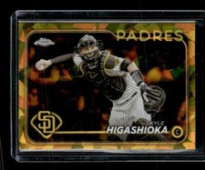 2024 Topps Chrome Sapphire #512 Kyle Higashioka Gold Sapphire #/50