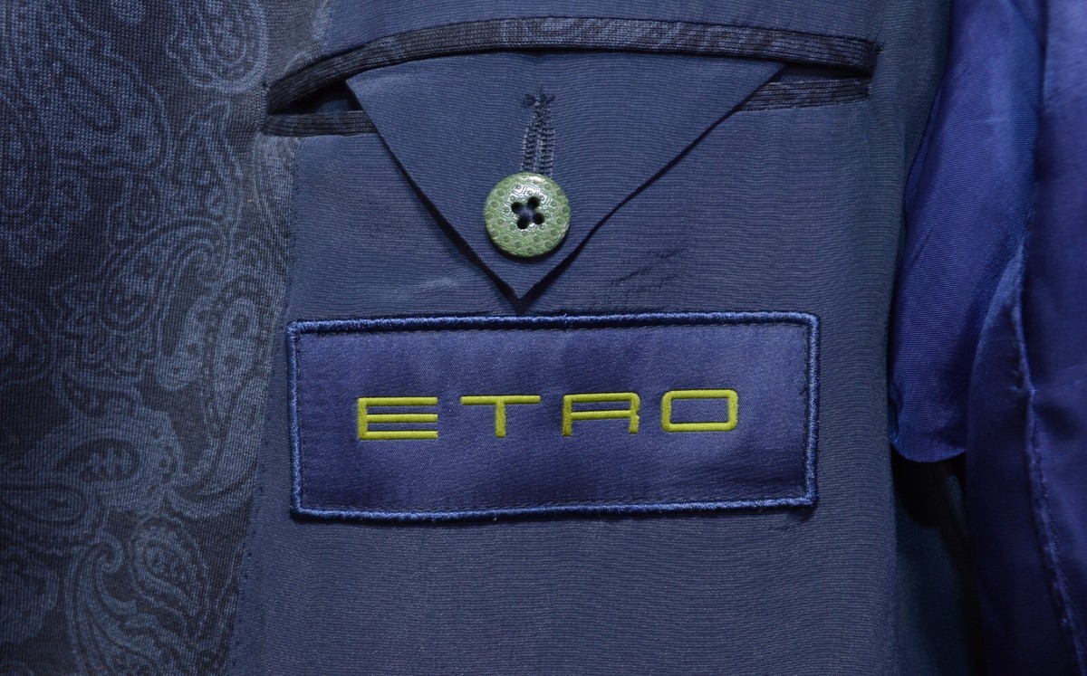 Amazing Men's ETRO New Jersey Blazer 40US/UK 50IT Blue