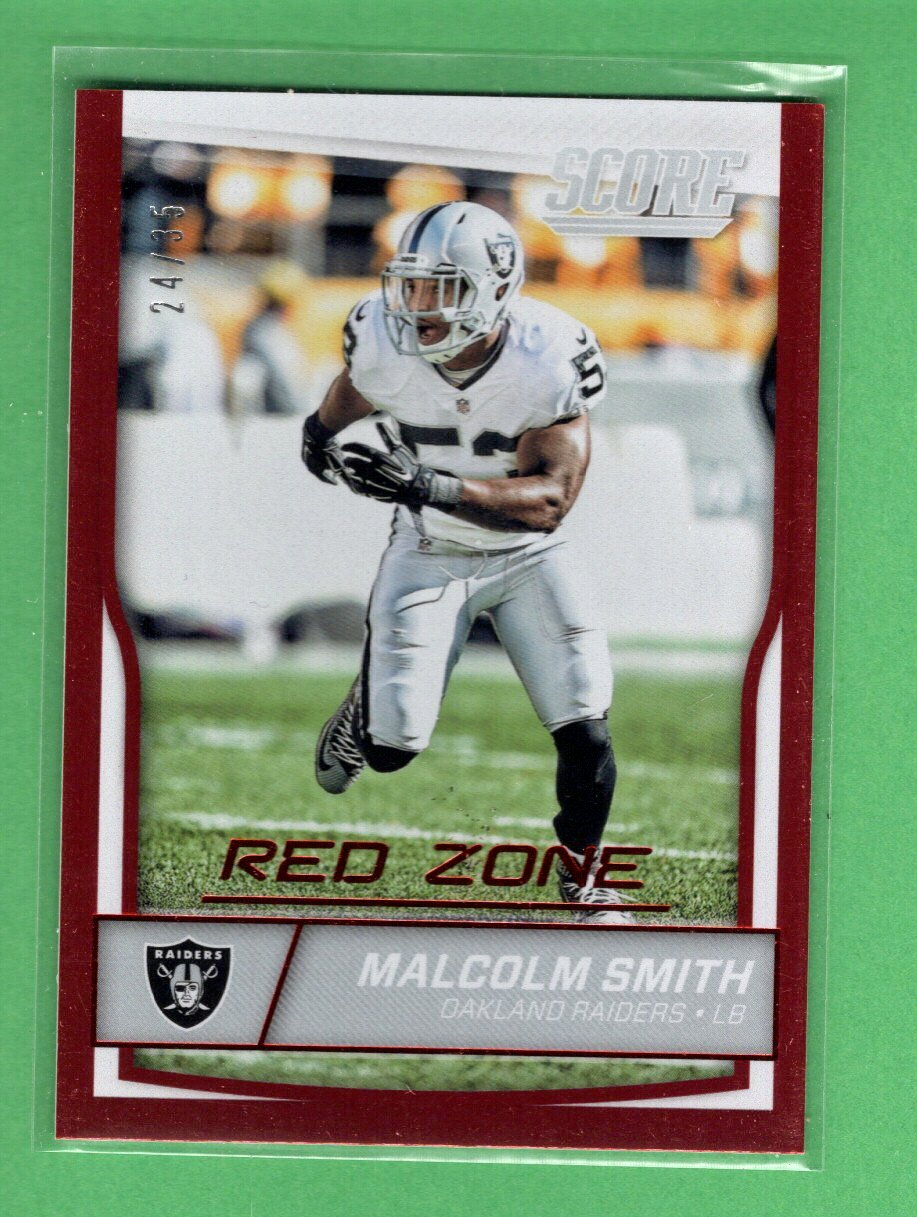 2016 Score panini Red Zone MALCOLM SMITH  no.237 NFL oakland #24/35