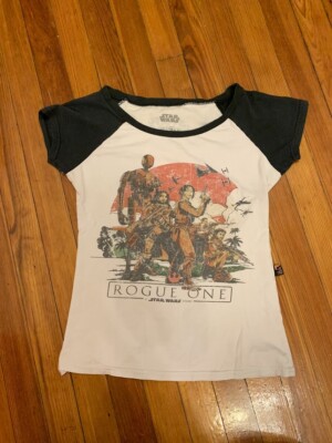 Piticas Star Wars - Rogue One - White/Navy Graphic Tee Shirt Youth Size M