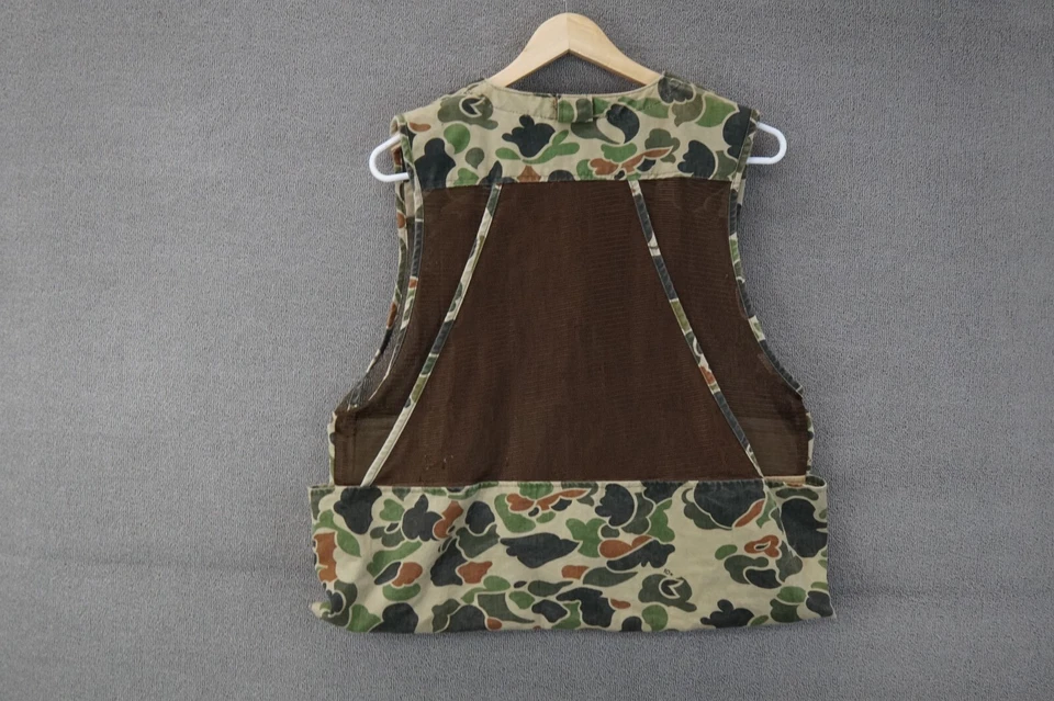 Vintage 10x Shooting Vest Mens Large Mesh Utility Cargo Pockets Hunting USA - Image 4 of 4