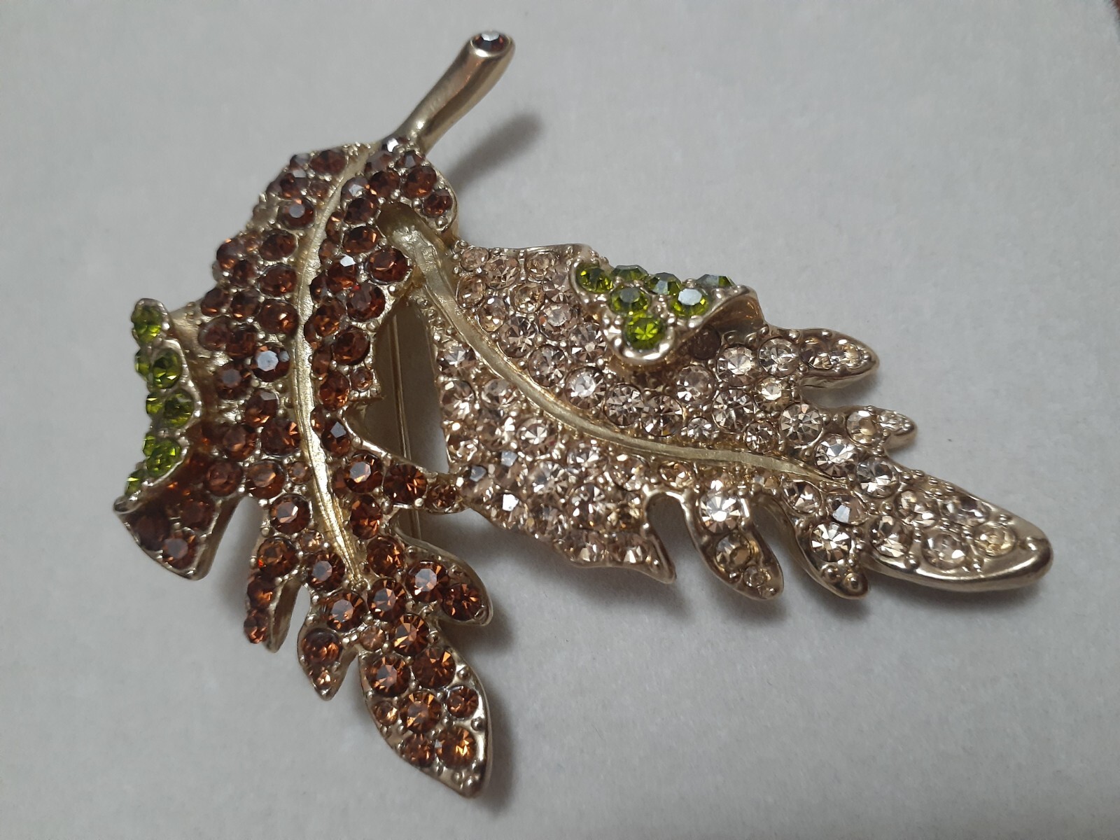 Vintage Kenneth J. Lane KJL Large Peridot Topaz R… - image 5