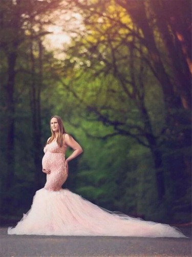 Pregnant Dress Photograph Maternity Dresses for Photo Shoot Pregnancy Mermaid - Picture 5 of 16