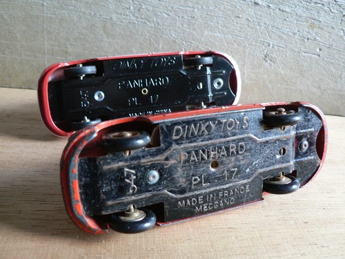 Dinky Toys 547 Panhard PL 17 orange originale lot avec repro Mattel De Agostini - Foto 5 di 5