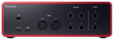 Focusrite Scarlett 4i4 4th Gen Studio Recording USB Audio