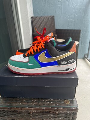 AIR FORCE 1 What The NYC Sz 10.5 New Without Box NYC SPORTS 