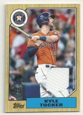 2022 TOPPS BASEBALL - KYLE TUCKER - 1987 BASEBALL RELIC - JERSEY - HOUSTON ASTRO