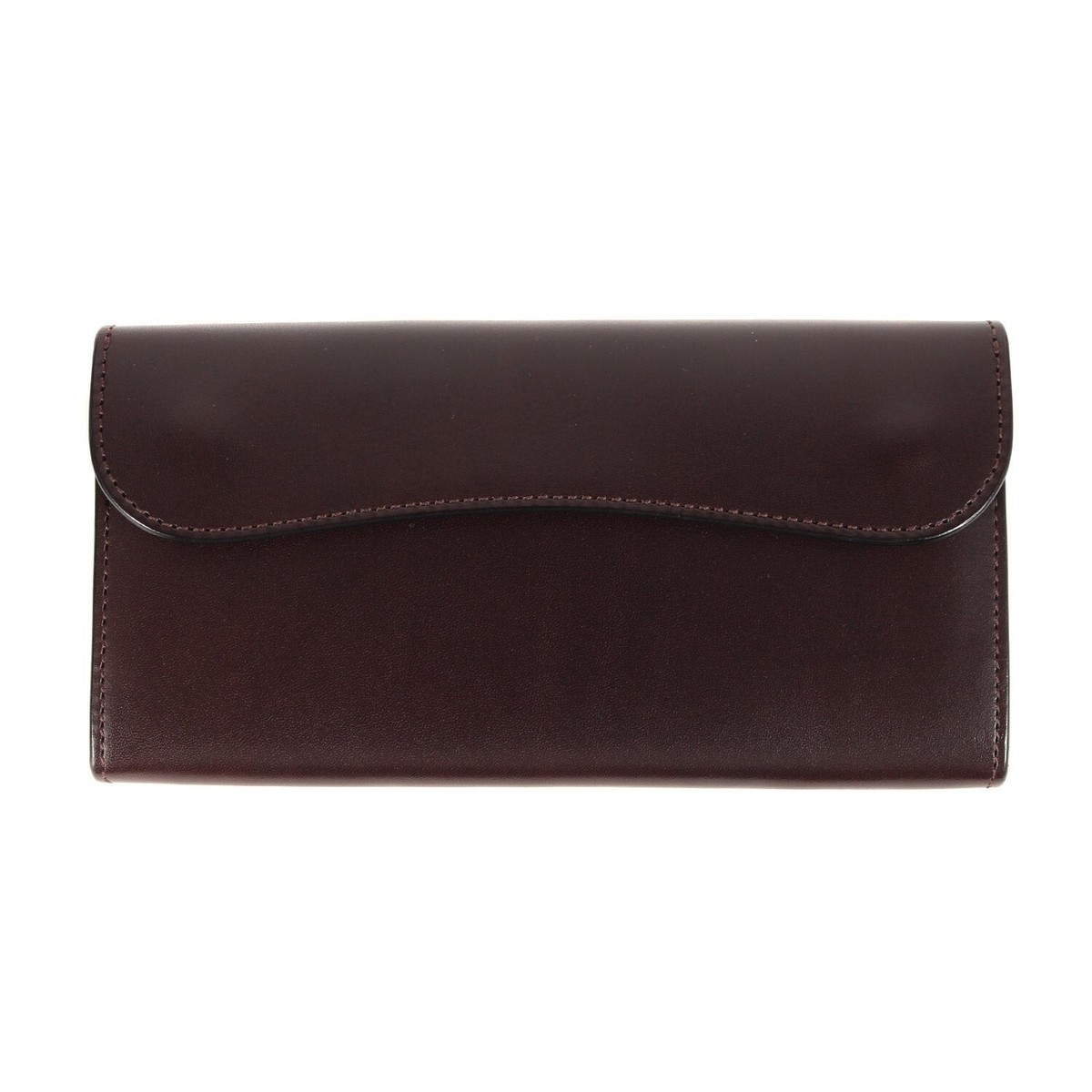 WILD SWANS WAVE SADDLE PULL UP LEATHER LONG WALLET CHOCOLATE WILD SWANS WAVE SADDLE PULL UP LEATHER LONG WALLET CHOCOLATE