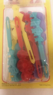 Lot De 6 Barrettes Enfant Vintage Tip Top - Années 80 - Neuves