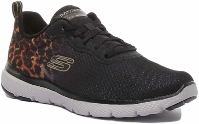 âSKECHERS FLEX APPEAL 3.0 LEOPARD POUNCE - NEGRO/LEOPARDO
