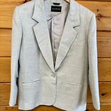GIORGIO Sant' Angelo Blazer Jacket Linen Blend Women Size 12