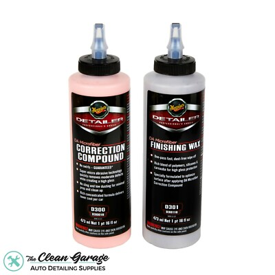 #ad Meguiar#x27;s DA Microfiber Kit D300 Correction Compound D301 Finishing Polish Wax $34.95