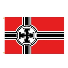 Steel Ambition German Cross Flag Outdoor Banner Decor 90x150cm Polyester