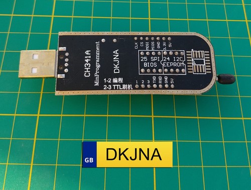 CH341A BIOS USB Programmer Flasher Writer 24 25 Series EEPROM SOP Clip Adapter - Picture 6 of 9
