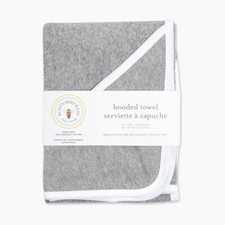 BURT'S BEE BABY Hooded Towel ORGANIC COTTON Absorbent Knit Terry BATHING SOFT