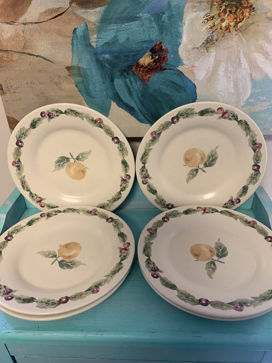 Pfaltzgraff Jamberry Inch Diameter Salad Plates Set Of Cherry