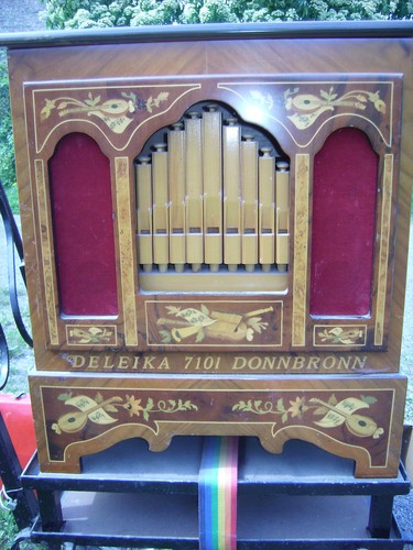Drehorgel DELEIKA Donnbronn Drehleier 20er Pfeifen Orgel VB Gebraucht - Bild 6 von 6