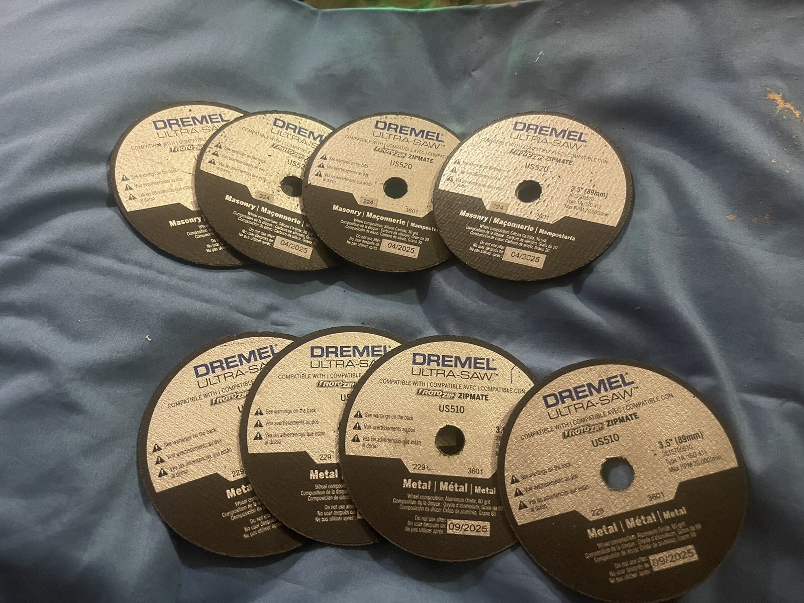 8 Pack Dremel 3.5” Metal / Masonry Cutting Ultra Saw Blades eBay